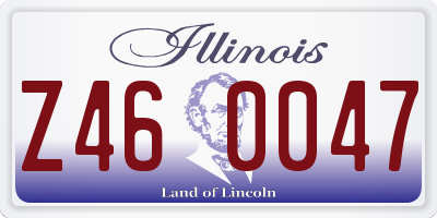 IL license plate Z460047