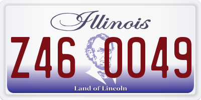 IL license plate Z460049