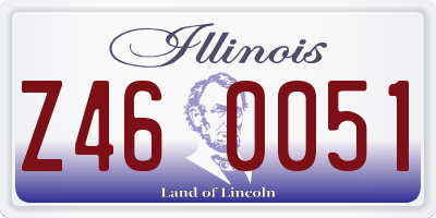 IL license plate Z460051