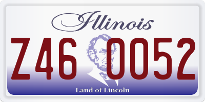 IL license plate Z460052