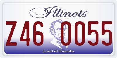 IL license plate Z460055