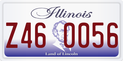 IL license plate Z460056
