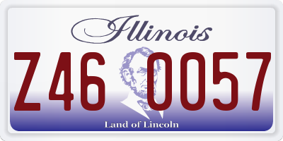 IL license plate Z460057