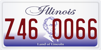 IL license plate Z460066