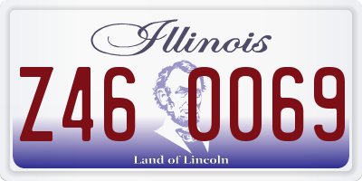 IL license plate Z460069