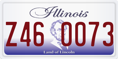 IL license plate Z460073