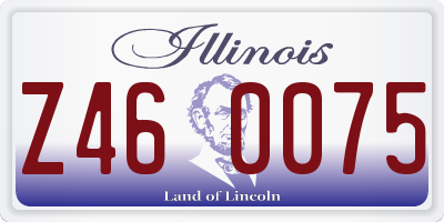 IL license plate Z460075