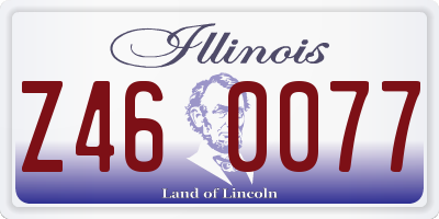 IL license plate Z460077