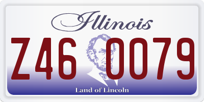 IL license plate Z460079