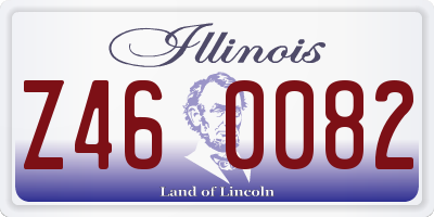 IL license plate Z460082