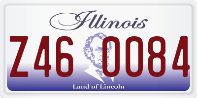 IL license plate Z460084
