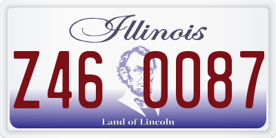 IL license plate Z460087