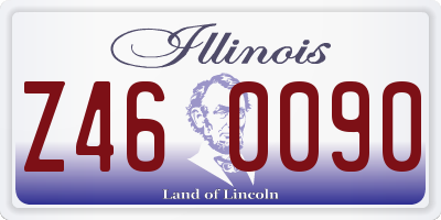 IL license plate Z460090