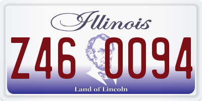 IL license plate Z460094