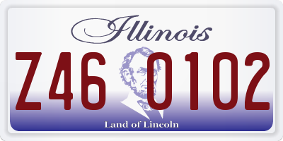 IL license plate Z460102