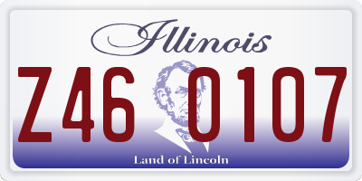 IL license plate Z460107