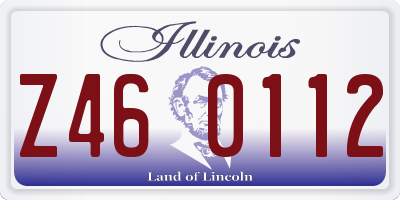 IL license plate Z460112