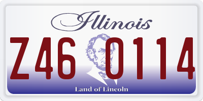 IL license plate Z460114