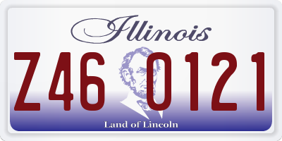 IL license plate Z460121
