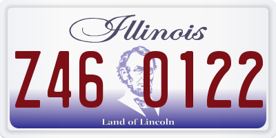 IL license plate Z460122