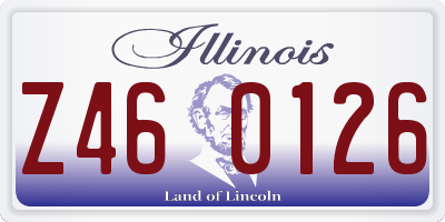 IL license plate Z460126