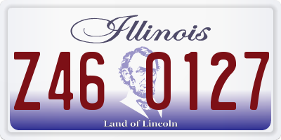 IL license plate Z460127