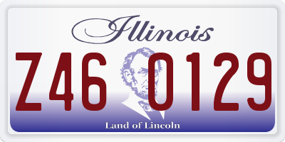 IL license plate Z460129