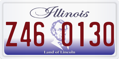 IL license plate Z460130