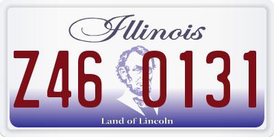 IL license plate Z460131