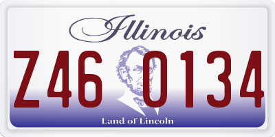 IL license plate Z460134