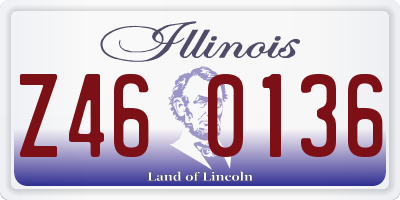 IL license plate Z460136