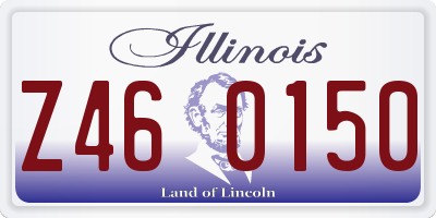 IL license plate Z460150