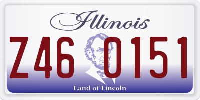 IL license plate Z460151