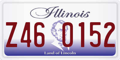 IL license plate Z460152