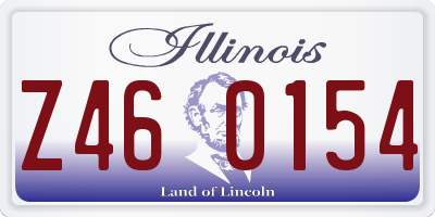 IL license plate Z460154
