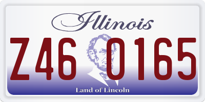 IL license plate Z460165