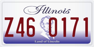 IL license plate Z460171