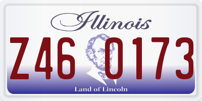 IL license plate Z460173