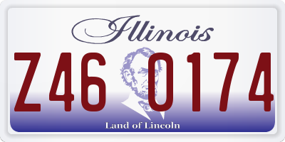 IL license plate Z460174