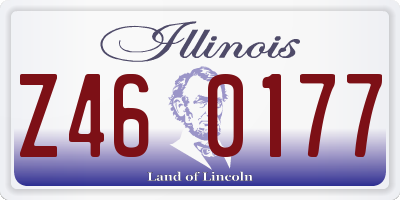 IL license plate Z460177
