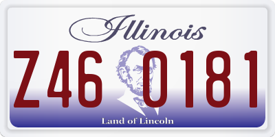 IL license plate Z460181