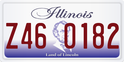IL license plate Z460182
