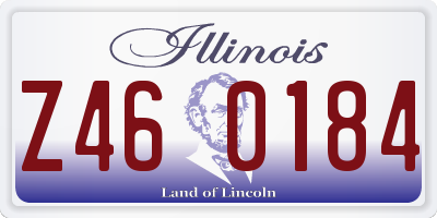 IL license plate Z460184
