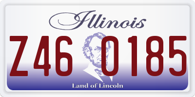 IL license plate Z460185