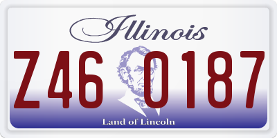 IL license plate Z460187