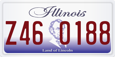IL license plate Z460188