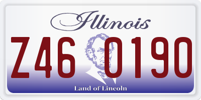 IL license plate Z460190