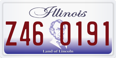 IL license plate Z460191
