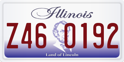 IL license plate Z460192