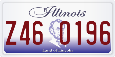 IL license plate Z460196